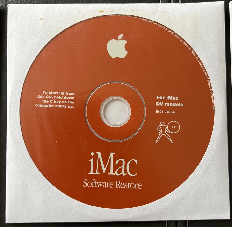Vintage 1999 Apple iMac Software Install CD pack B600-7641A. 7 x discs - Image 4 of 4