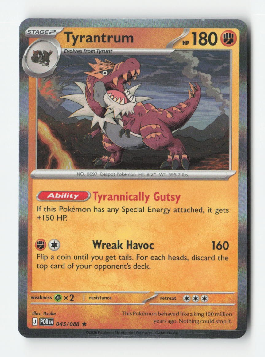 Tyrantrum [POR - 045/088] Rare ME03: Perfect Order EN NM