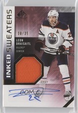 2021 Upper Deck SP Game Used Inked Sweaters 8/35 Leon Draisaitl #IS-LD Auto um0