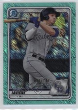 2020 Bowman Chrome Prospects Aqua Shimmer Refractor 89/125 Grant Lavigne 15fy