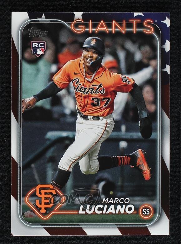 2024 Topps Series 1 Independence Day 32/76 Marco Luciano #232 0tx