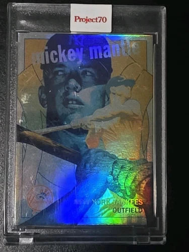 2021 Topps Project 70 MICKEY MANTLE #460 By Matt Taylor 💥 Rainbo Foil💥 64/70