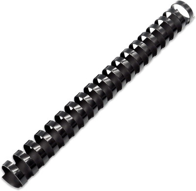 50 Pack Plastic Binding Comb Spines, 1 Inch Diameter, 225 Sheet Capacity, 19 Rin