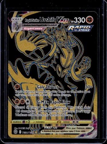 2022 Pokemon Brilliant Stars Rapid Strike Urshifu VMAX Trainer Gallery TG30/TG30