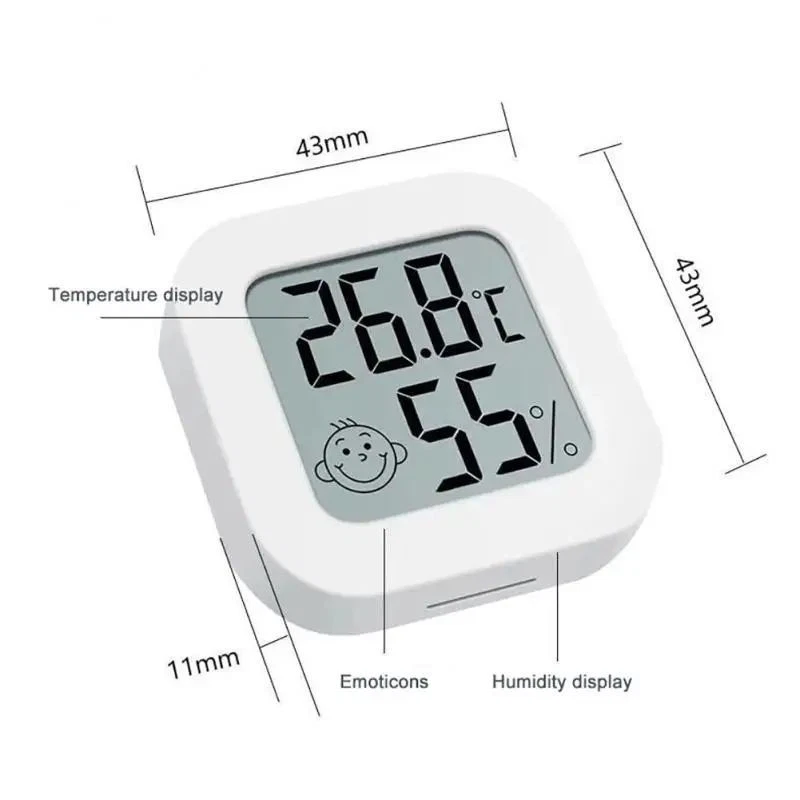 Universal Digital LCD Thermometer Hygrometer Sensor Humidity Meter Room Indoor - Image 2 of 4