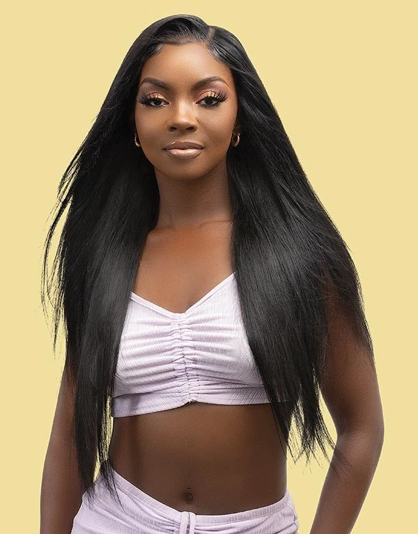 Janet Collection 100% Natural Virgin Remy Hair Melt Butter NATURAL STRAIGHT 3pcs - Image 2 of 3
