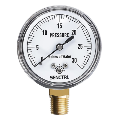 #ad #ad 0 30 Inches of Water Column Gauge Low Pressure Capsule Gauge 2 1 2quot; $23.66