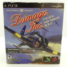 Damage Inc Pacific Squadron WWII PS3 Collector's Edition Saitek AV8R FlightStick