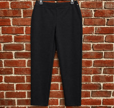 Eileen Fisher 198 Black Washable Flex Ponte Slim Pull On Pants Small NEW