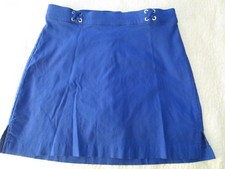 Rafaella Women's Stretch Comfort Activewear Skort w/Mesh Shorts Blue Size M