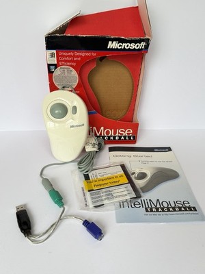 Microsoft マウス InteliMouse TrackBall Vintage Microsoft Intellimouse Trackball Mouse Windows 95 NT 90s