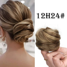 Synthetic Messy Dount Hair Buns Updo Chignon with Elastic Hair Exension for Wome