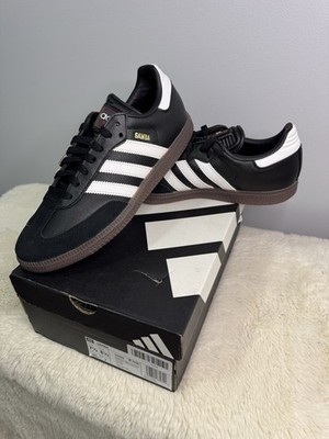 adidas Samba Indoor IH6000 Black White Gum Low Top Leather Lace Up Men