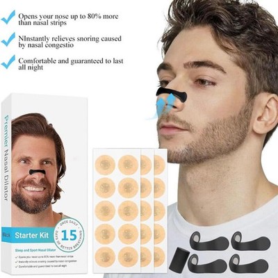 60X Set Magnet·Nasenstrips Magnetische Nasenpflaster Anti Schnarch Nose-Strips