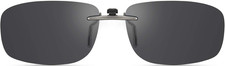 Polarized Clip on Sunglasses over Prescription Glasses Men Women Compact Fit Non
