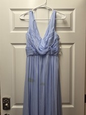 Davids Bridal dress Ice Blue Bridesmaid Prom Formal size 12