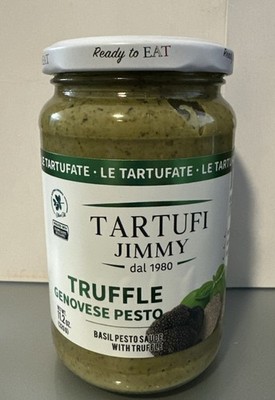 Tartufi Jimmy 11.2 oz. Truffle Genovese Basil Pesto Sauce - Made in Italy