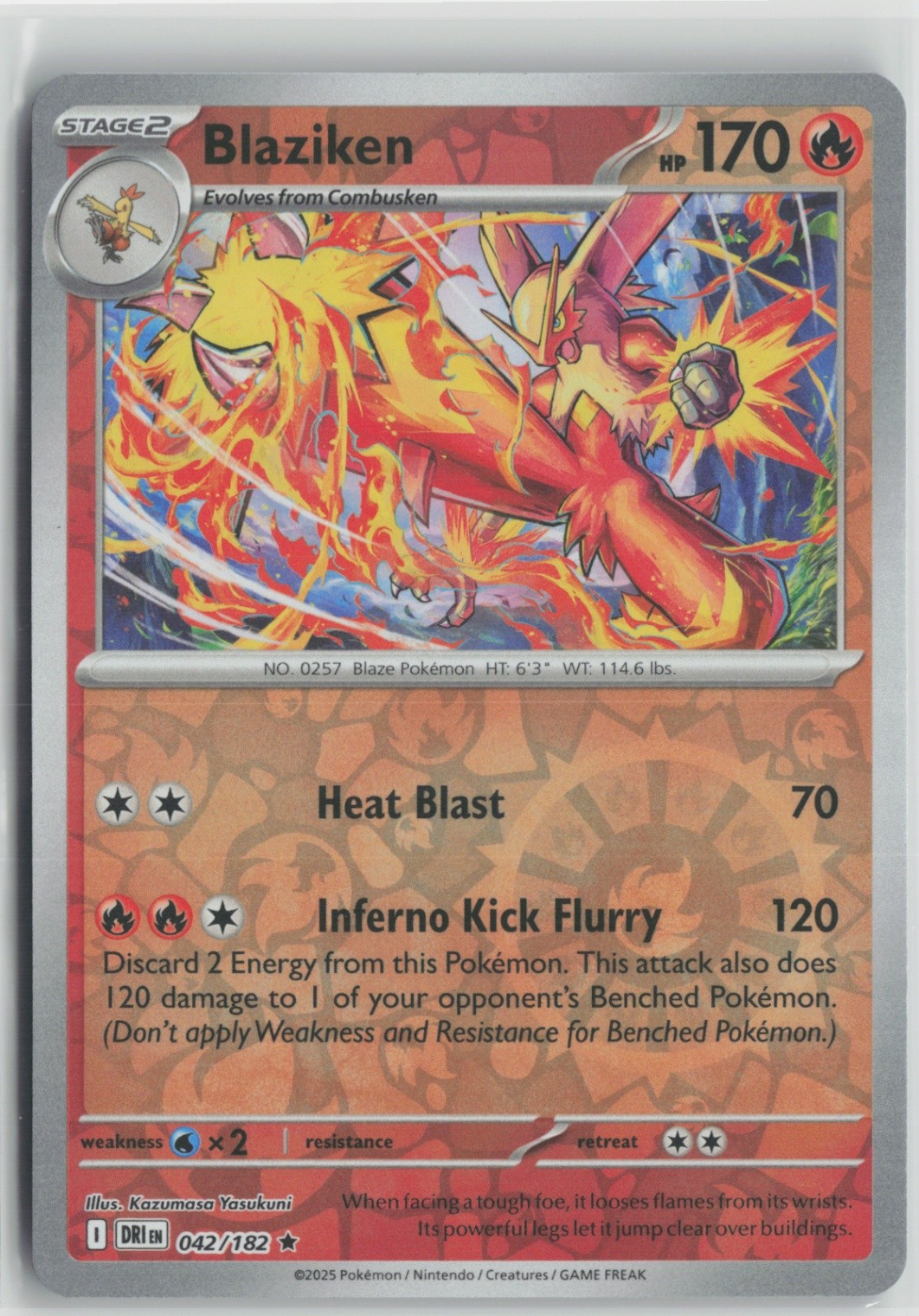 Blaziken - 042/182 Rare SV10: Destined Rivals NM Reverse Holo