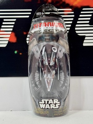 Star Wars 2007 Titanium Series Diecast V-WING STARFIGHTER Micro Machines Galoob
