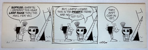 TUMBLEWEEDS original daily comic strip art 9/1/76 Tom K Ryan