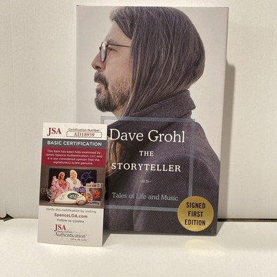 Dave Grohl The Storyteller Tales of Life & Music Signed Edition Book JSA COA