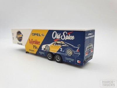 Albedo Kofferauflieger 2achs Rennsport  Opel Team Rosberg Old Spice'' /AL1148