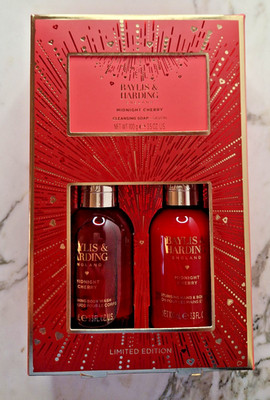 Baylis & Harding Midnight Cherry Geschenkset Body Wash, Bodylotion, Seife OVP