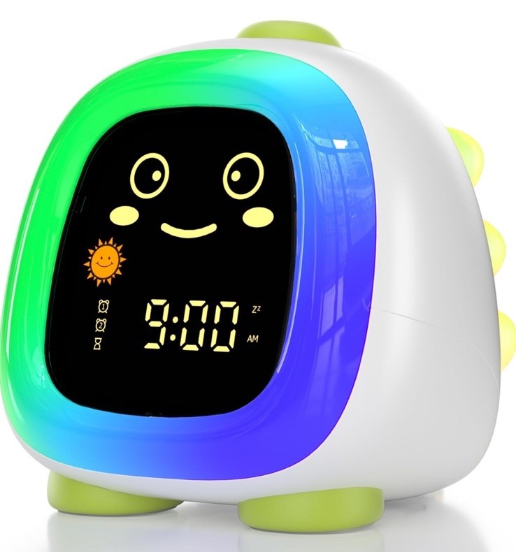 Dinosaur Sleep Training Clock for Kids &ndash; Rechargeable Todd
