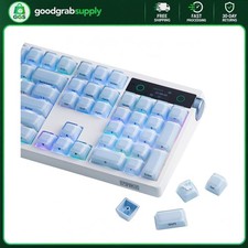 Mechanical Keyboard Keycap Set 123 Keys Jelly-Like Translucent ABS+PC