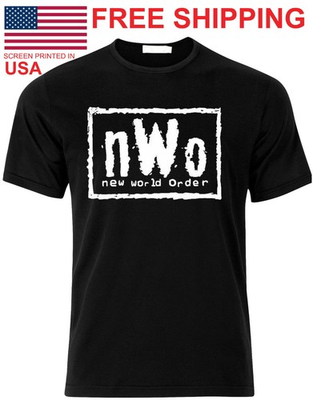 #ad New World Order T Shirt nWo Logo WCW Professional Wrestling T Shirt Tee $11.95