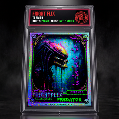 #ad Fright Flix Predator Promo Holographic Trading Card Art Print *MINT* Signed $19.99
