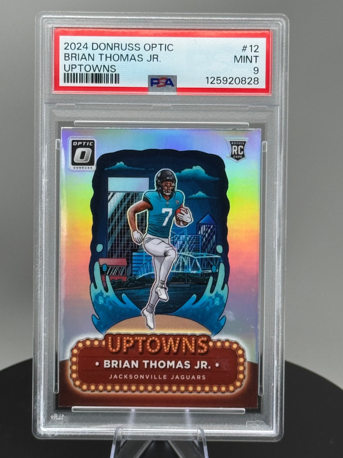 🔥2024 Donruss Optic Uptowns Brian Thomas Jr. #12 RC PSA 9 MINT🔥