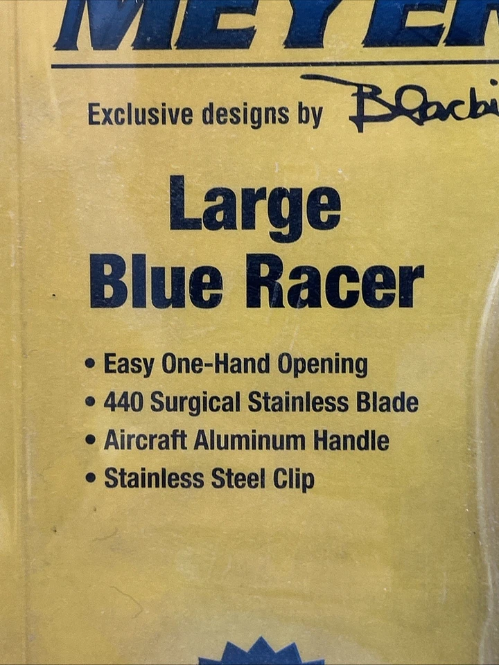 Cuchillo Plegable Meyerco Blackie Collins Grande Azul Corredor Camping Caza Combo Bla Foto 3 de 4