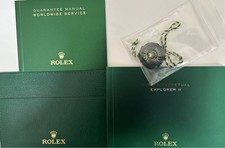 Rolex Originale Explorer 2 Libretto Tag Card Case Totale 4 Articoli Vintage 210591155