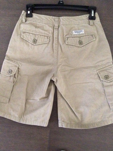 POLO-Ralph Lauren-Sz. 12 (Youth)-Boy’s Cargo Pants-Khaki-Flat Front-Zip Closure - Picture 2 of 7