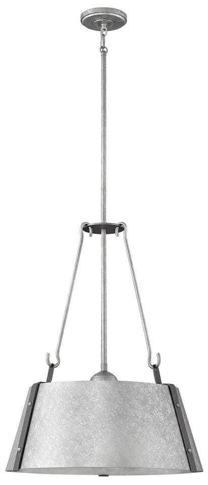 Colgante Hinkley Lighting 3395 Cartwright de latón 3 luces 19-1/2" W Foto 4 de 4