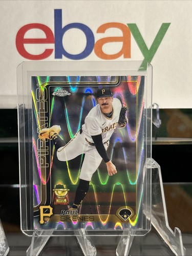2025 Topps Chrome Paul Skenes Gold Cup Rookie #300 Ray Wave Refractor Pirates