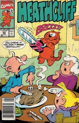 Heathcliff #55 (Newsstand) VG; Marvel | low grade - Penultimate Issue - w/Bag+Bo