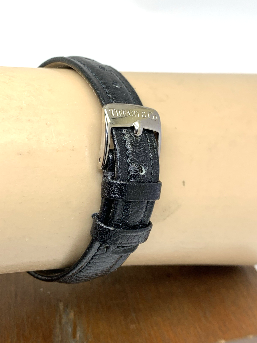 Tiffany & Co. Women's Watch L201 Dual Time Swiss Quartz Black