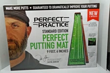 Perfect Practice Putting Mat with Auto Ball Return Standard Edition 9'6" FREE SH