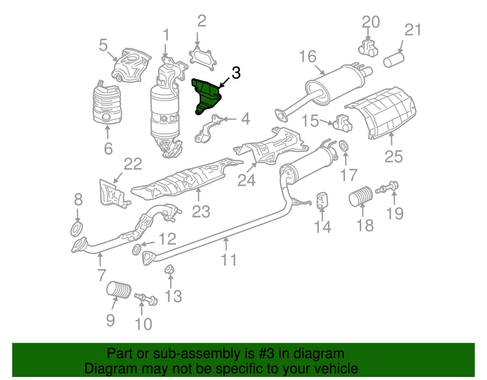 Оригинальный кронштейн выпускного коллектора Honda 18199-RNA-A00 - Изображение 2 из 2