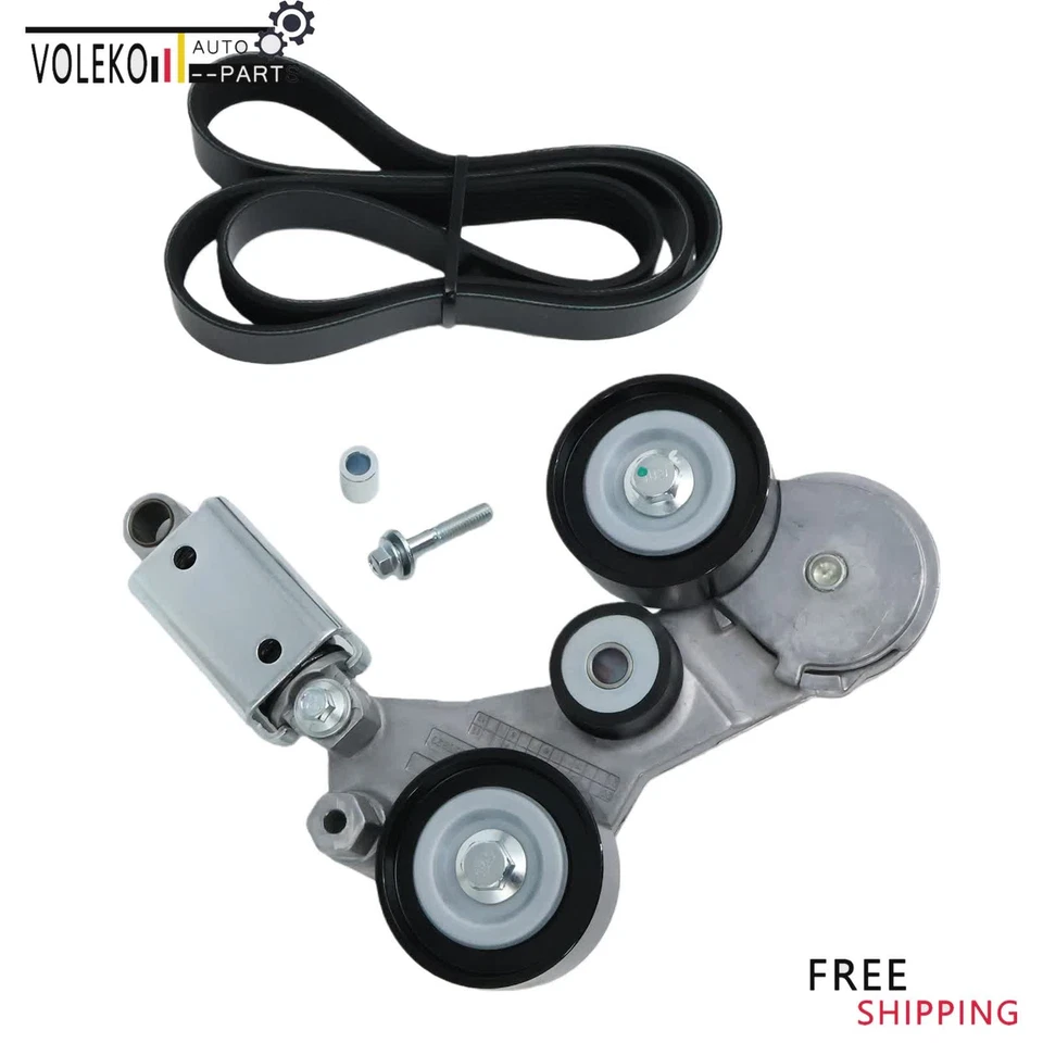 Conjunto de tensor de transmisión por correa serpentina de 2,4 L para Buick LaCrosse Regal Malibu Foto 3 de 4