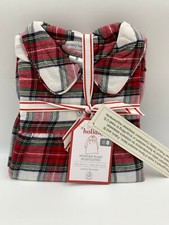 Pottery Barn Kids Morgan Plaid Flannel Holiday Christmas Nightgown Red 8 9505Y