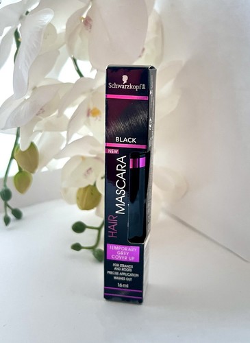 Schwarzkopf Hair Mascara BLACK Temporary Grey Cover Up Washes Out 16ml - Bild 2 von 4