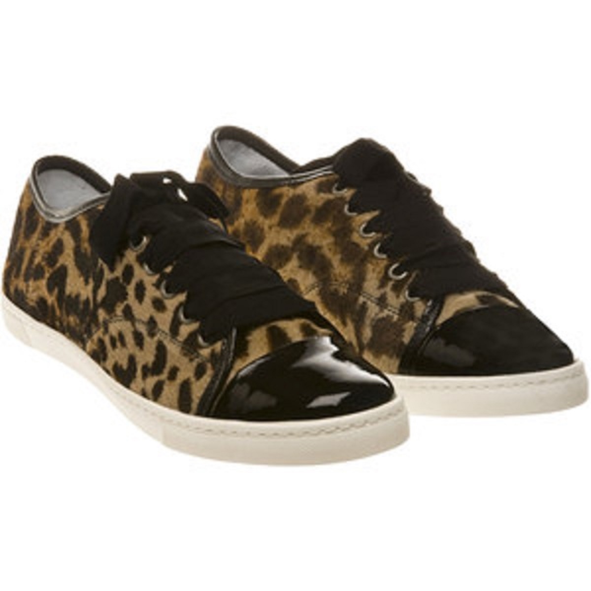 SCARPE DA GINNASTICA ORIGINALI LANVIN LEOPARD PELLE PONY NUOVE CON ETICHETTE TAGLIA41"RET $798 AFFARE