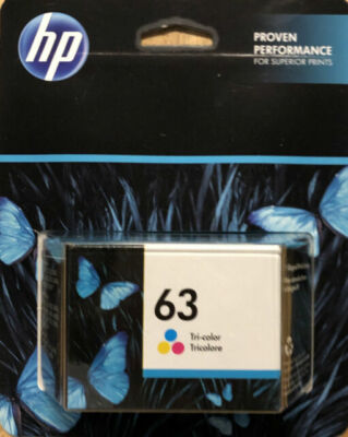 HP 63 (F6U61AN) Tri-Color Ink Cartridge Expiration Feb 2026