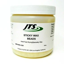 Sticky Wax Beads Hard Fast Drying Jewelry Making Wax Work & Casting 8oz Jar JTS