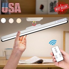3 Color Modes Magnetic LED Desk Lamp Touch Dimmable USB Rechargable with Control