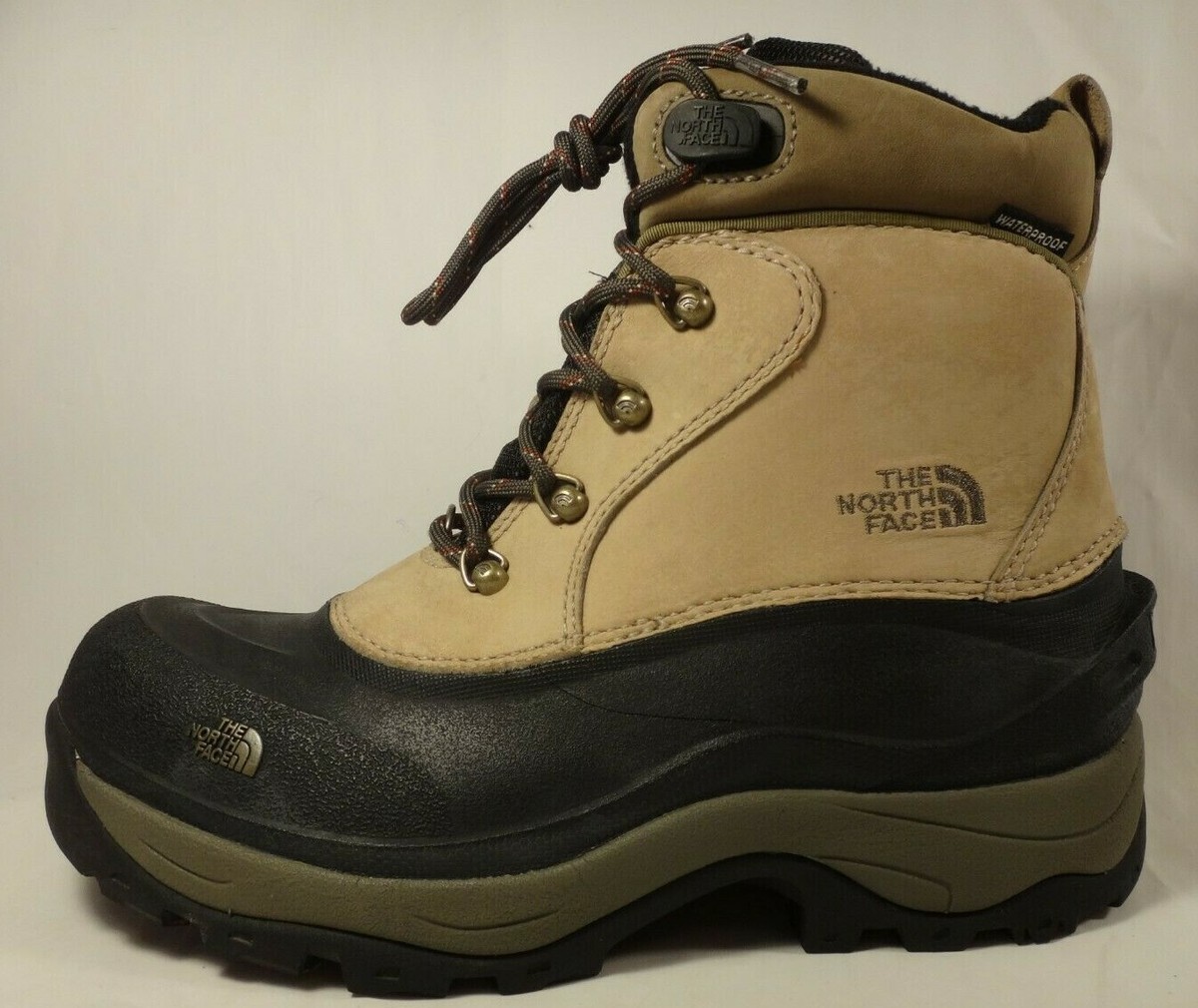 The North Face Tan Suede Black Waterproof Insulated Warm  display picture 2