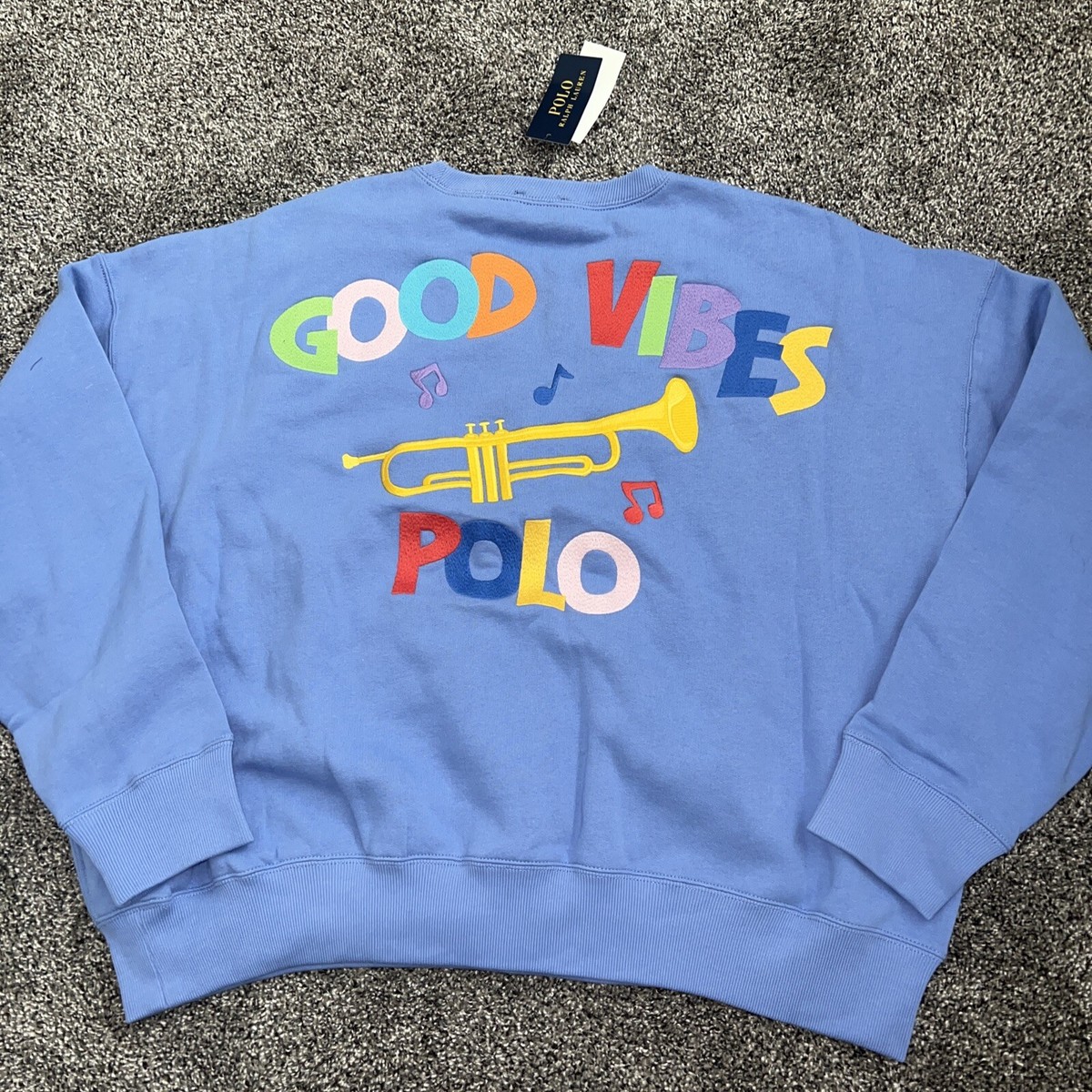 Polo RALPH LAUREN good vibes FLEECE Sweatshirt womens sz XXL new